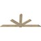 Ekena Millwork Kennewick Rough Sawn Timber Gable Bracket, Douglas Fir, 96"W x 40"H x 2"D x 6"F, 10/12 Pitch GBW096X40X0206KEN00RDF - alternate 2